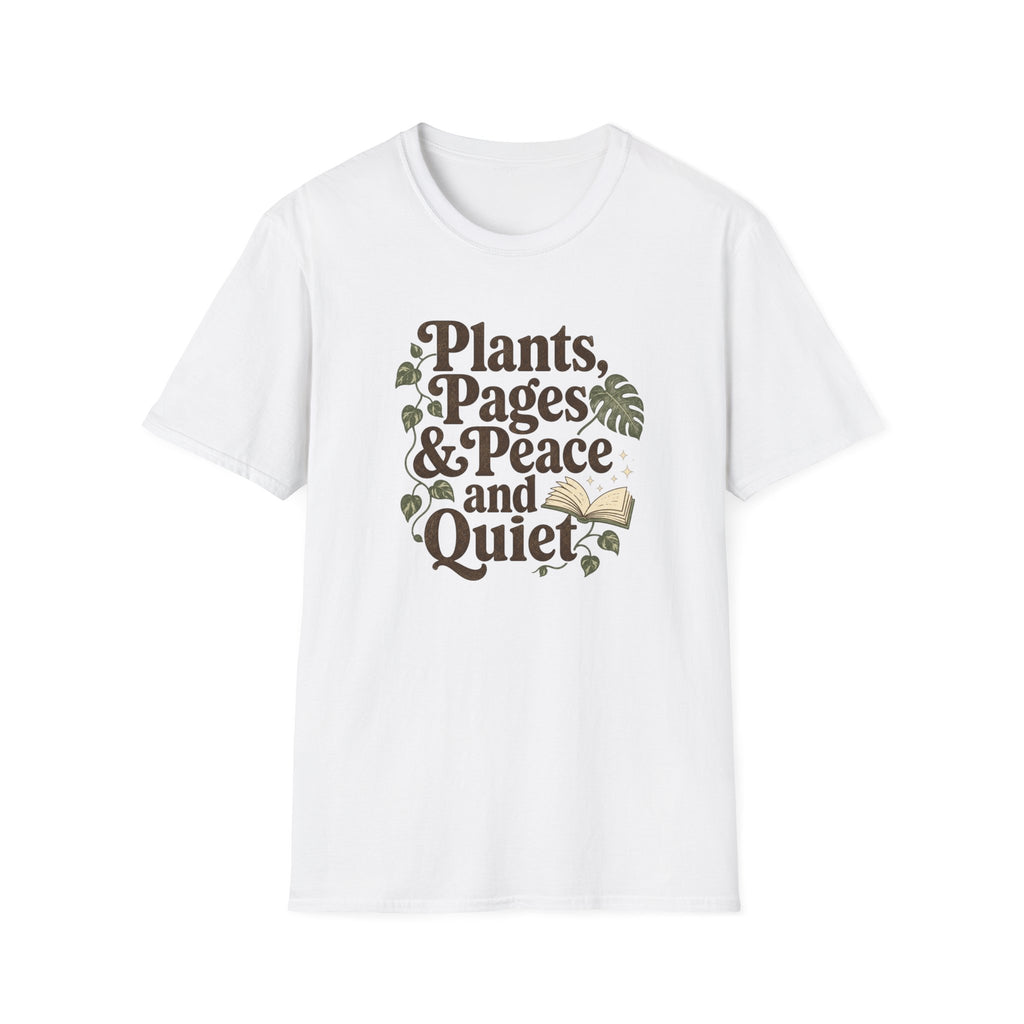 Plants, Pages & Peace and Quiet T-Shirt