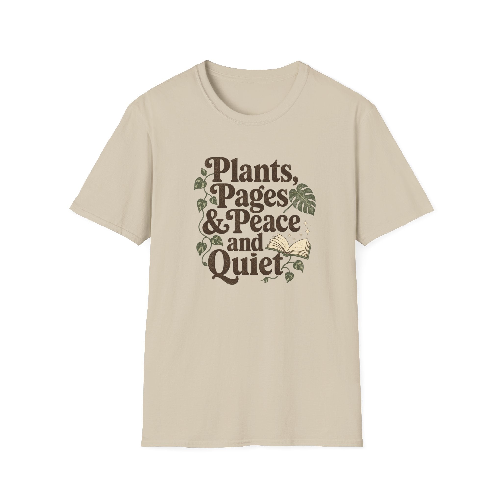 Plants, Pages & Peace and Quiet T-Shirt