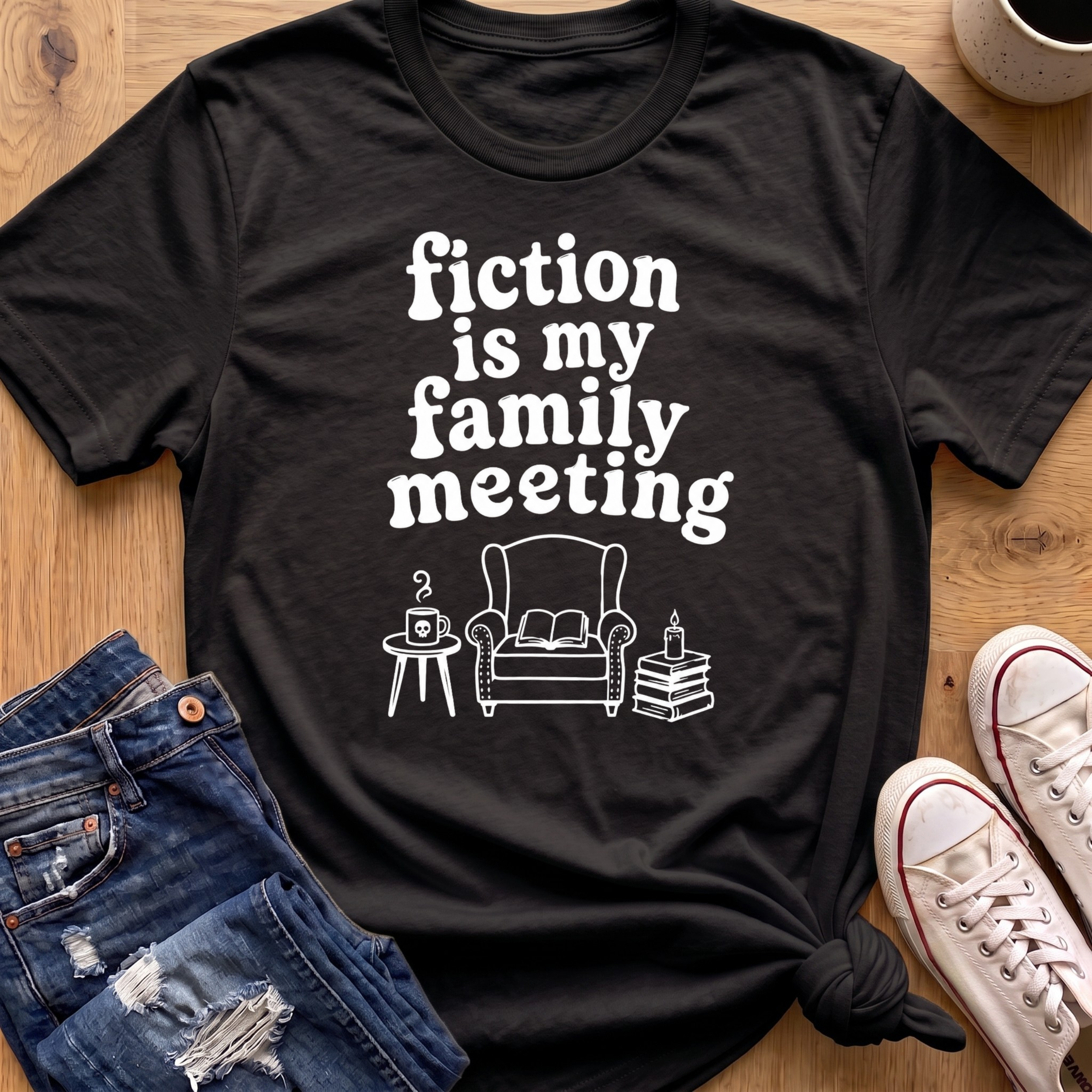 Fiction Is My Family Meeting T-Shirt