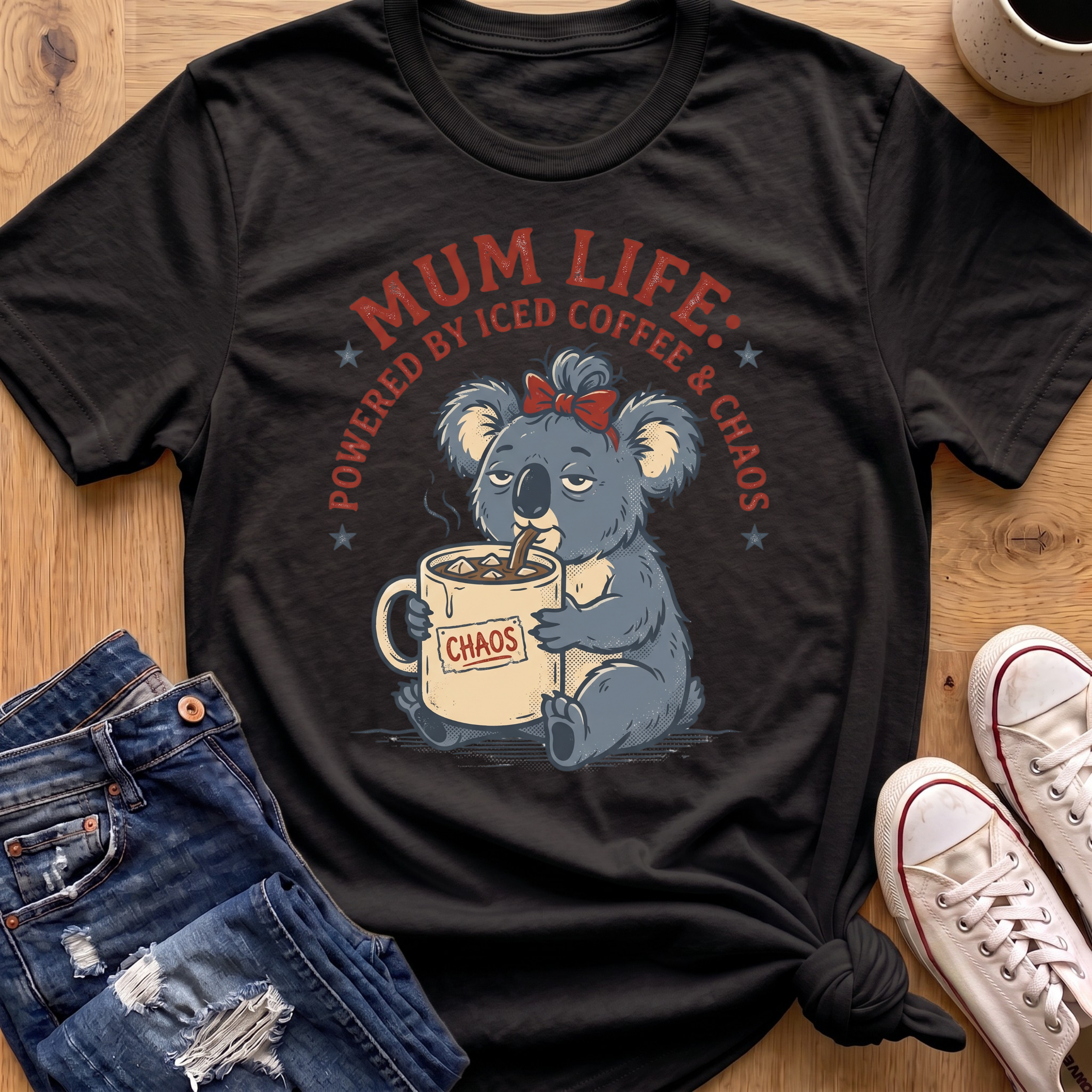 Powered By Iced Coffee T-Shirt