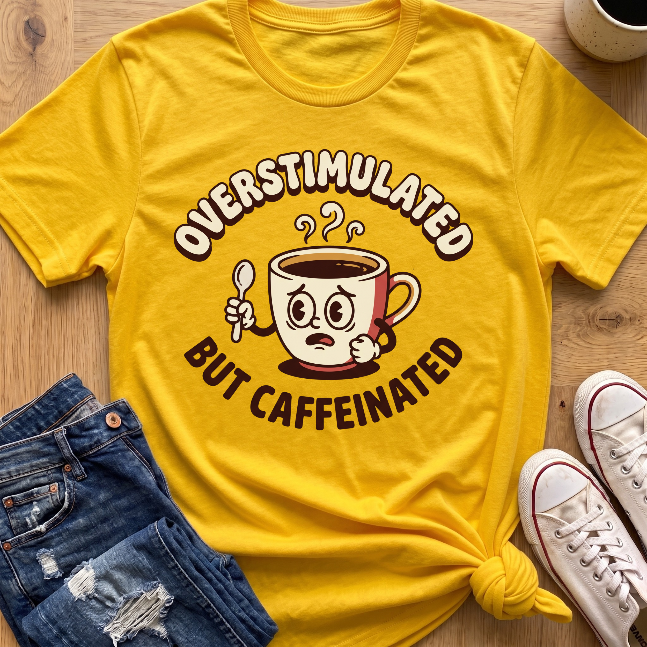 Overstimulated But Caffeinated T-Shirt