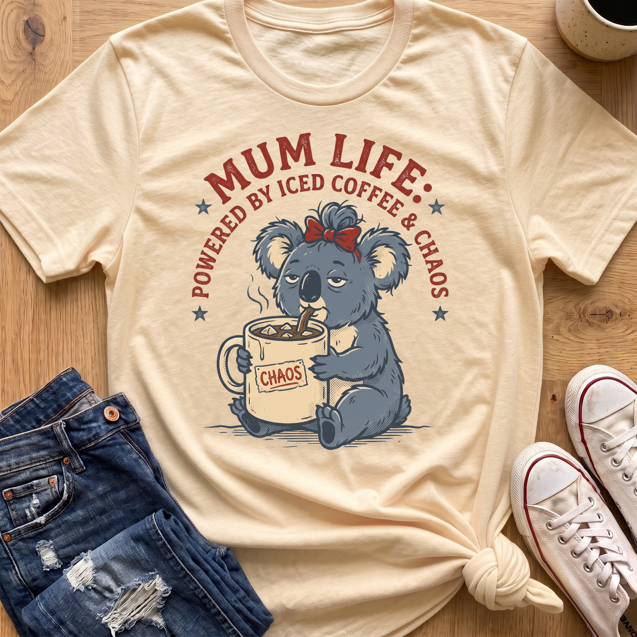 Powered By Iced Coffee T-Shirt