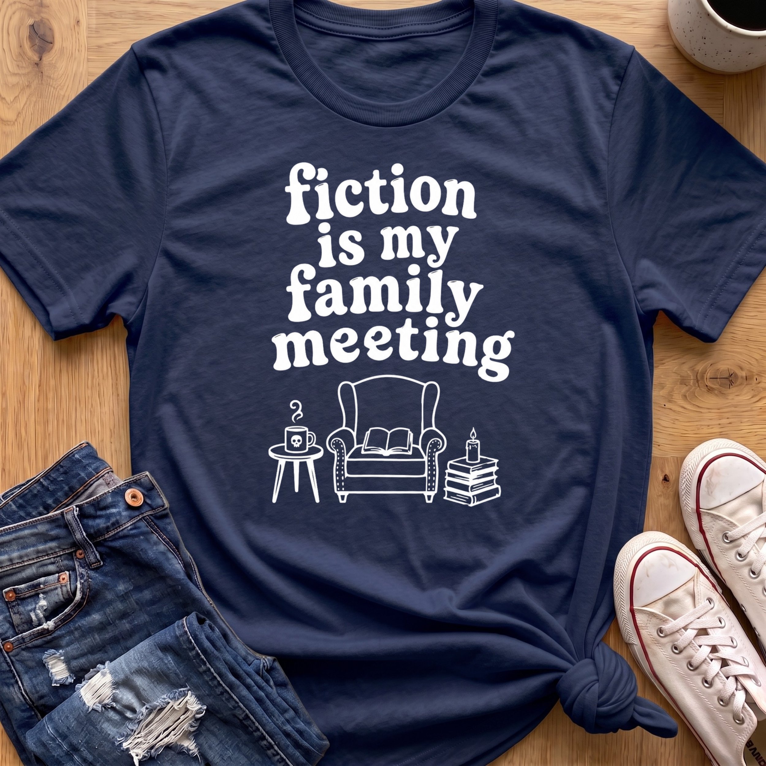 Fiction Is My Family Meeting T-Shirt