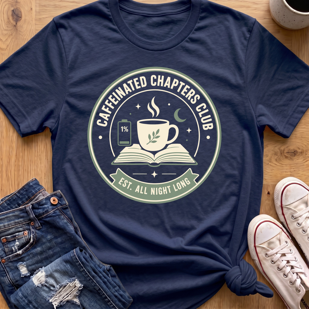 Caffeinated Chapters Club T-Shirt