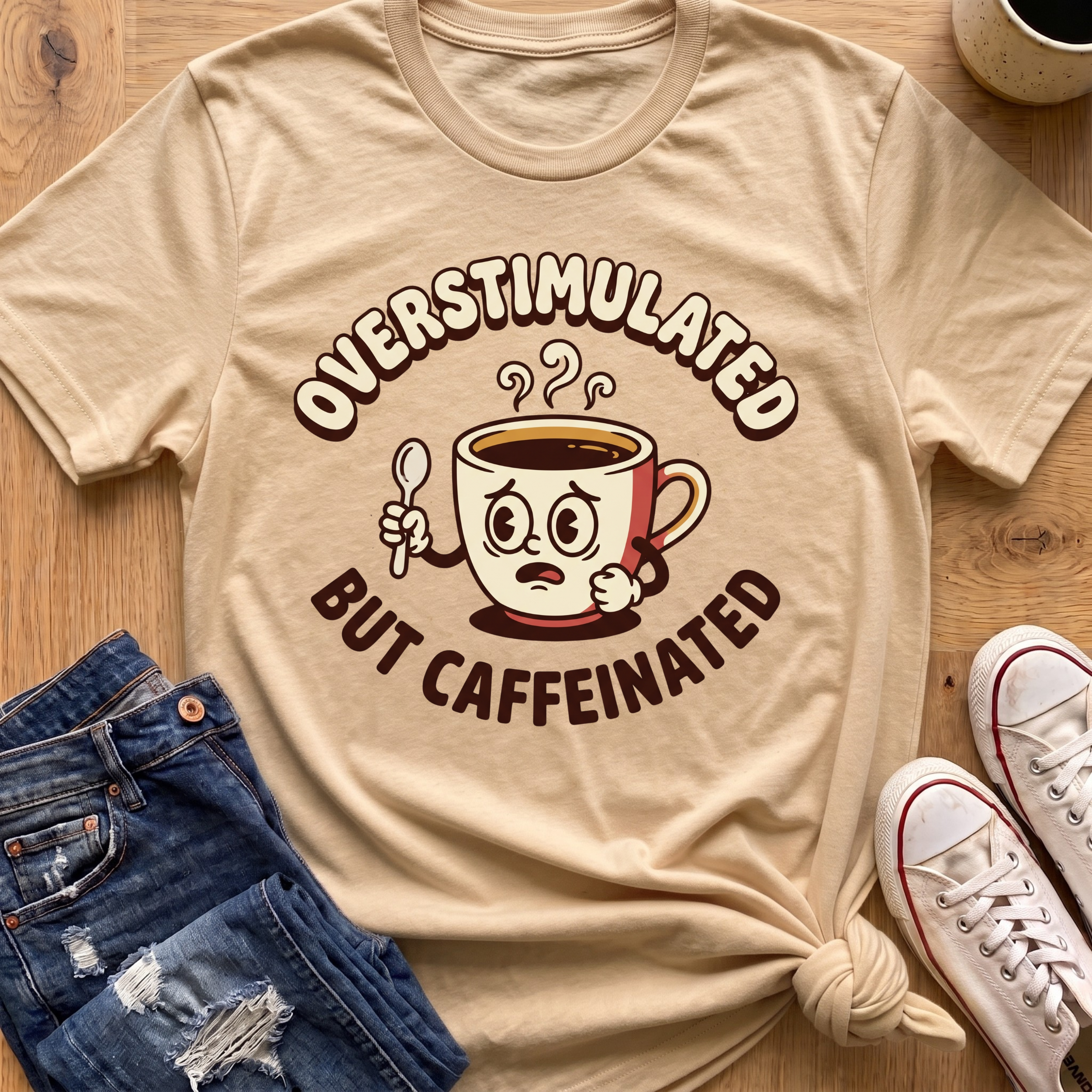 Overstimulated But Caffeinated T-Shirt