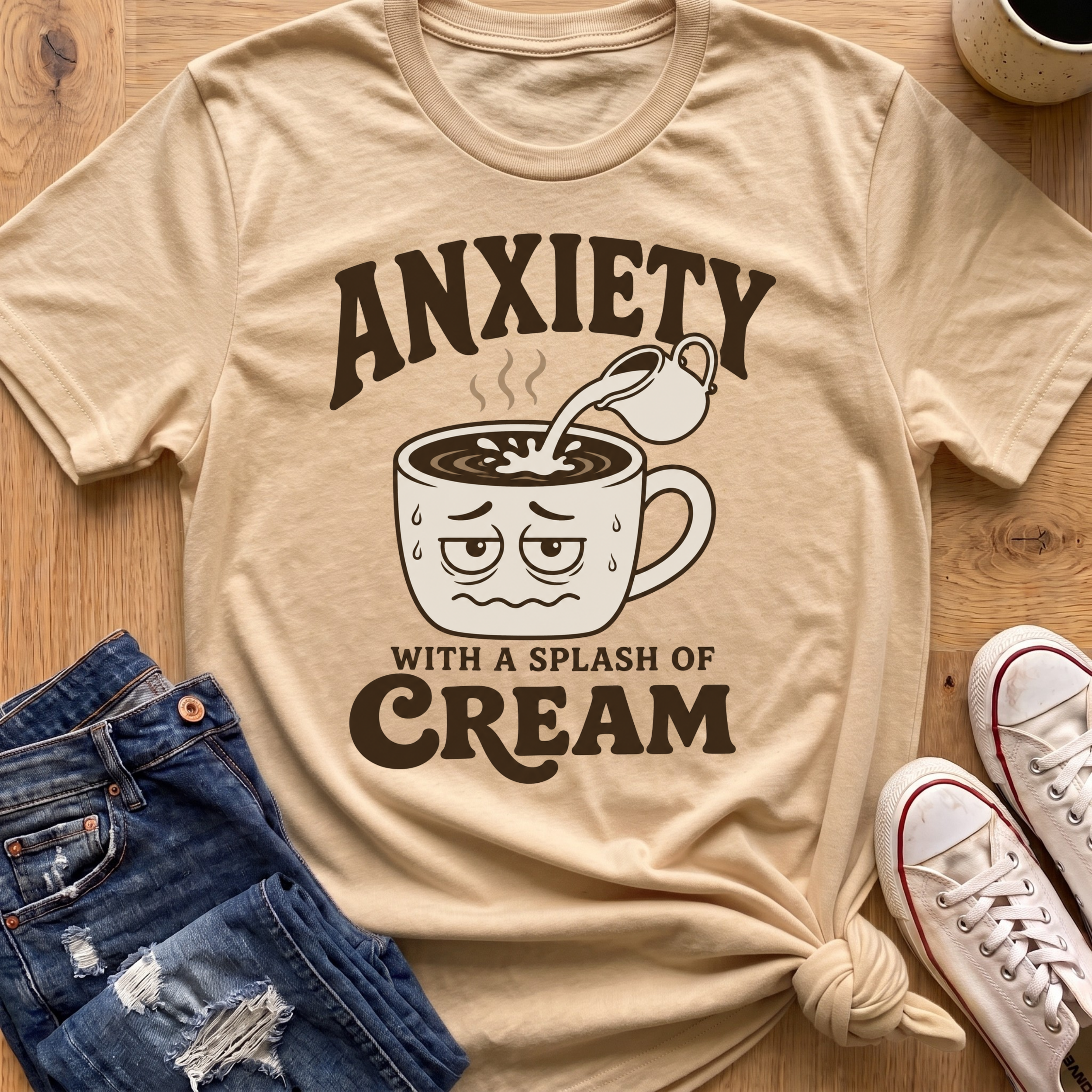 Anxiety With Cream T-Shirt