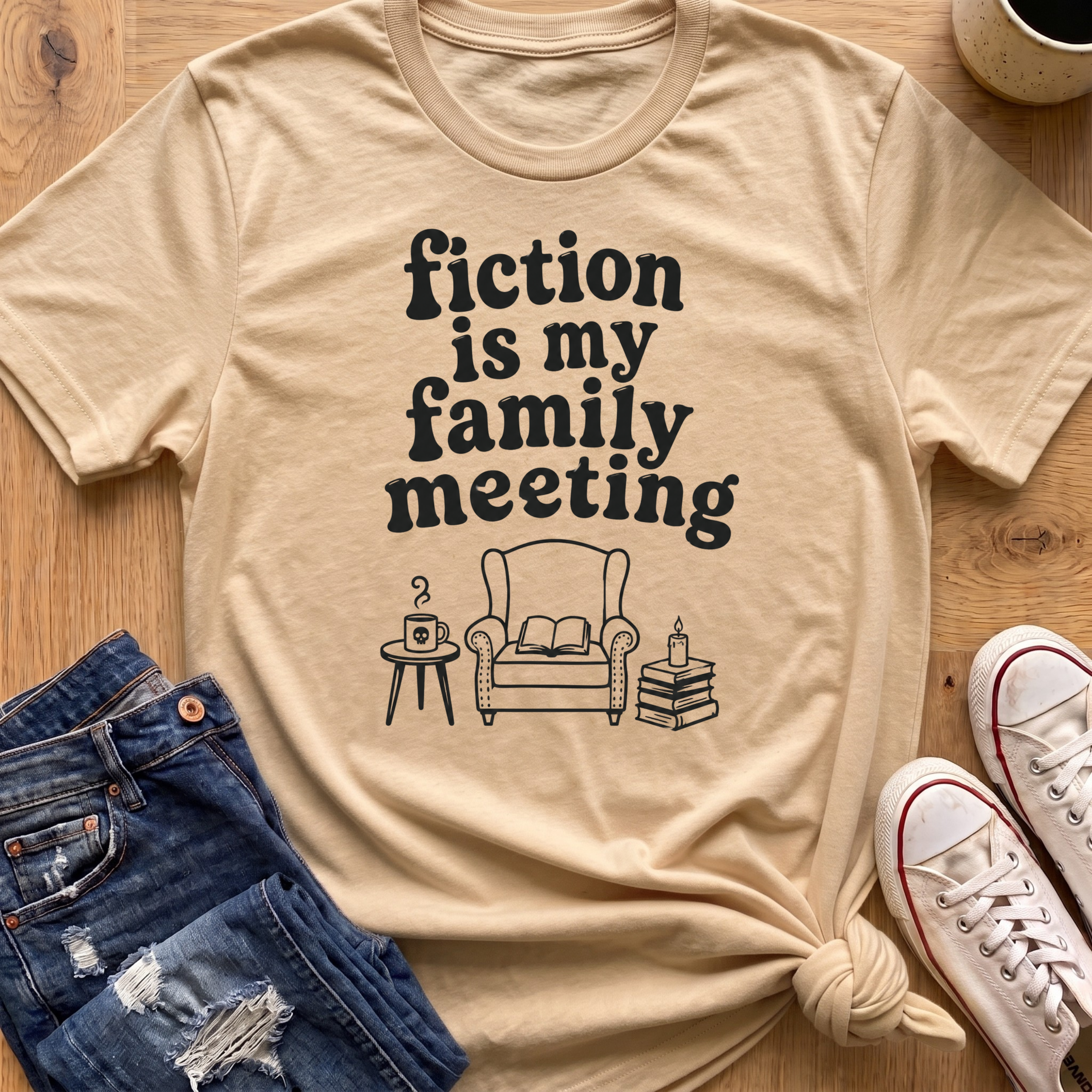 Fiction Is My Family Meeting T-Shirt