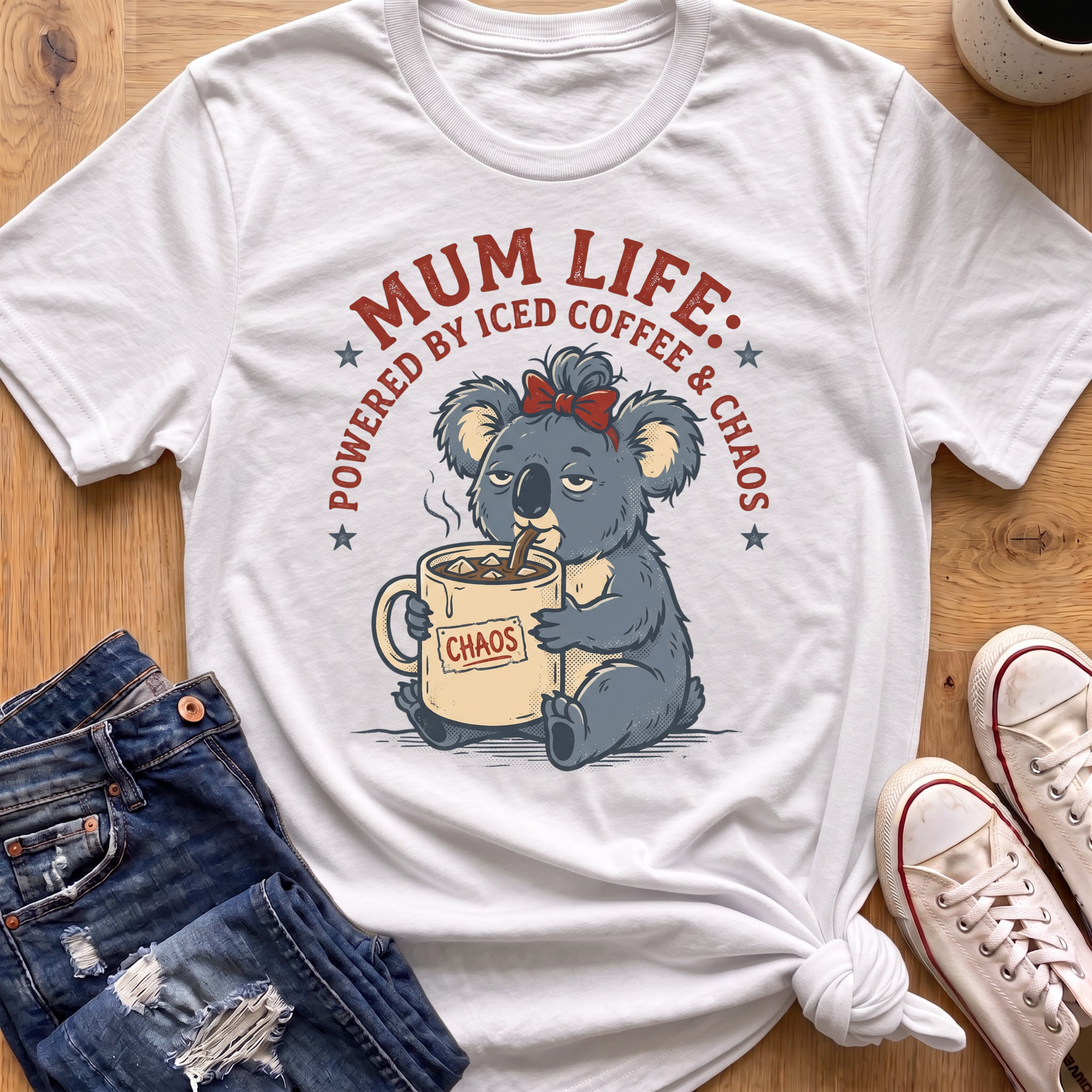 Powered By Iced Coffee T-Shirt