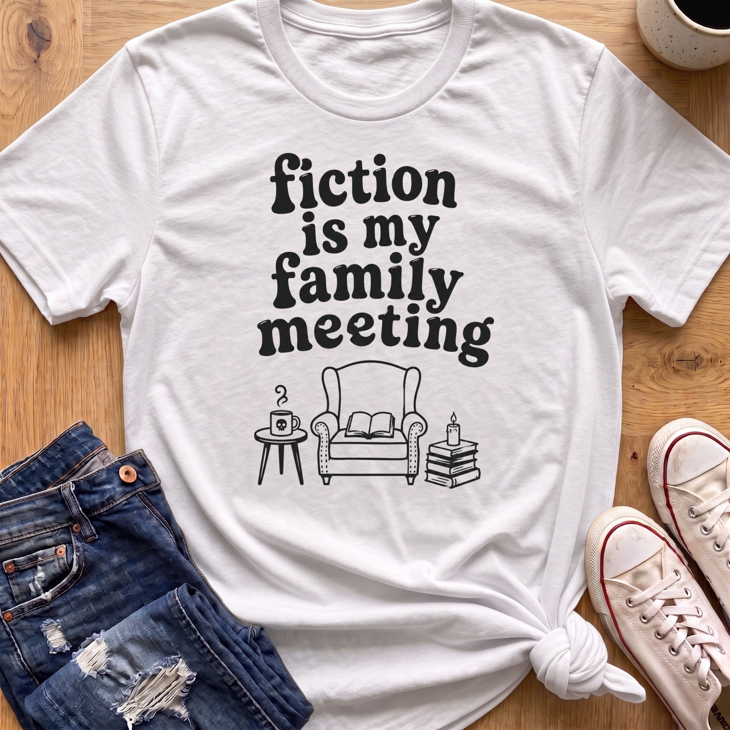 Fiction Is My Family Meeting T-Shirt
