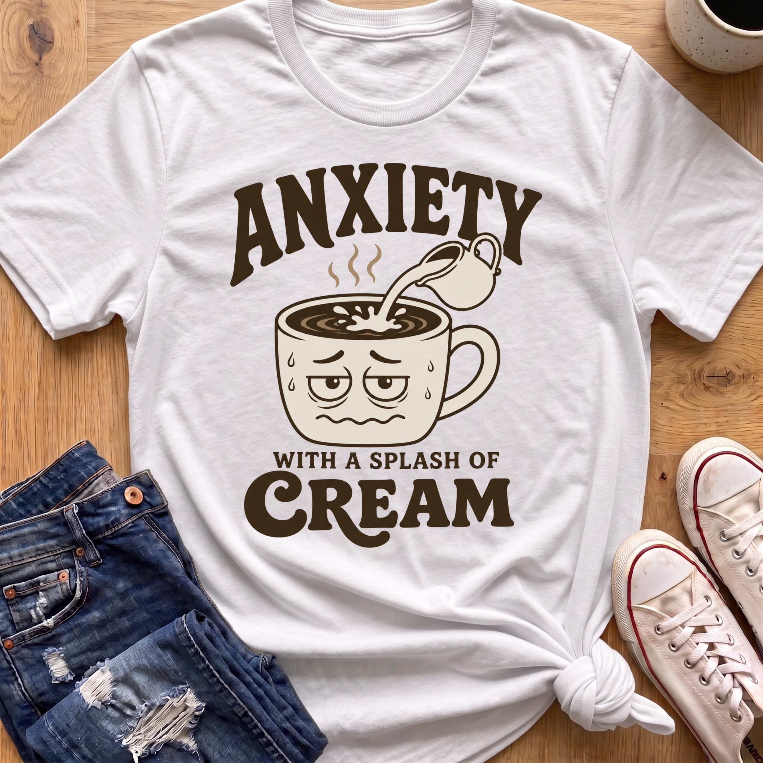 Anxiety With Cream T-Shirt