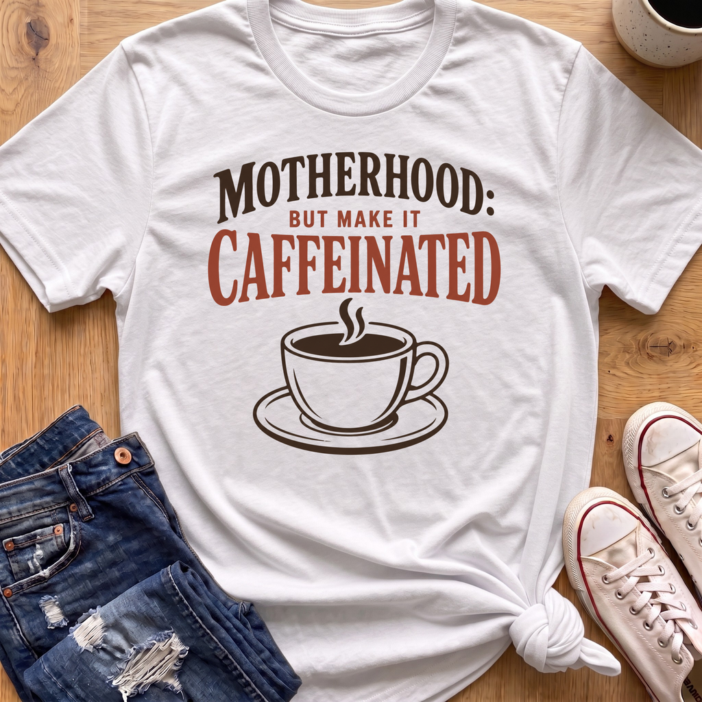Motherhood: Caffeinated T-Shirt